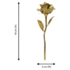 24K gold plated artificial rose flower with measurements - 3cm width, perfect for Valentine's Day gift and anniversary present